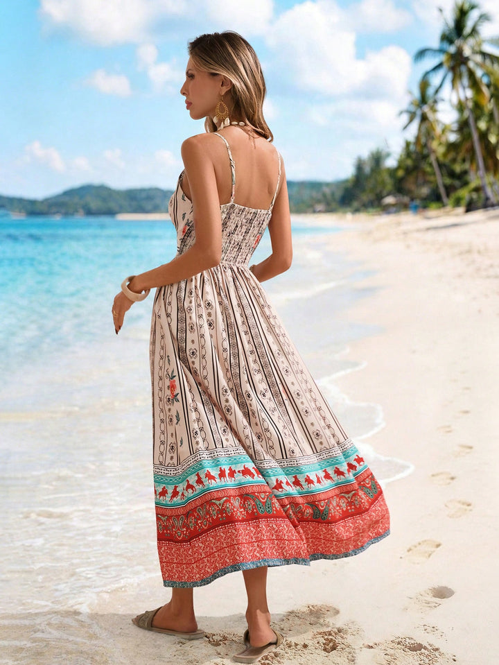 Rochie maxi SHEIN, mix culori
