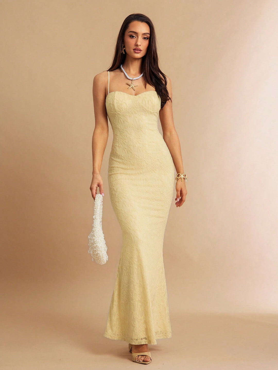 Rochie maxi SHEIN, galben