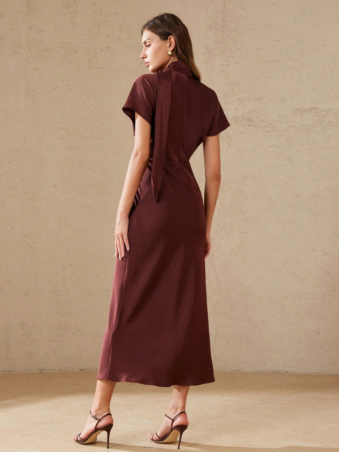 Rochie maxi SHEIN, vișiniu