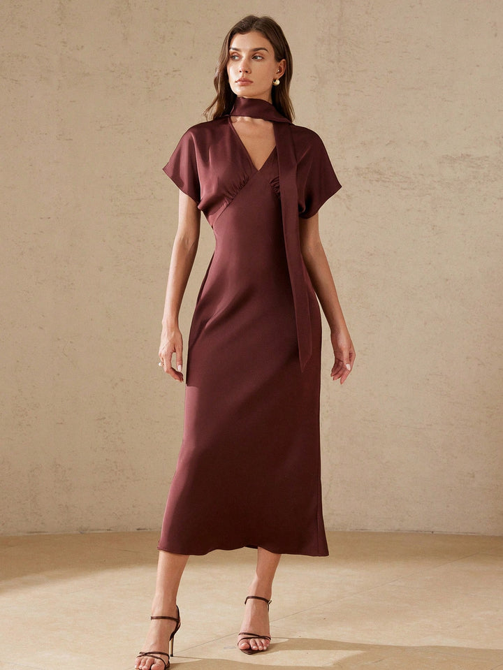 Rochie maxi SHEIN, vișiniu