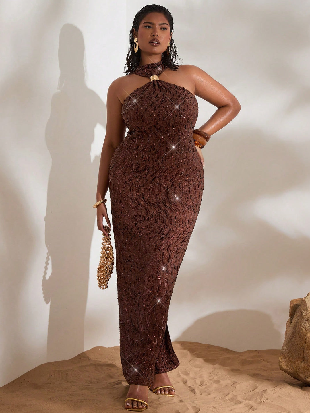 Rochie SHEIN, maro