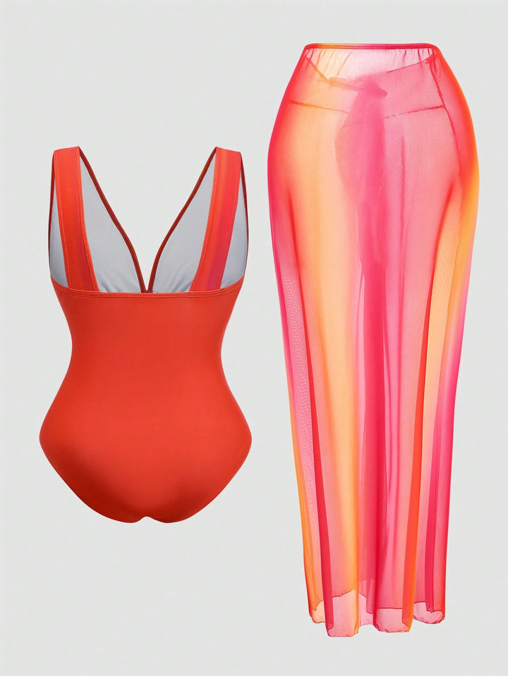 Costum de baie SHEIN, verde