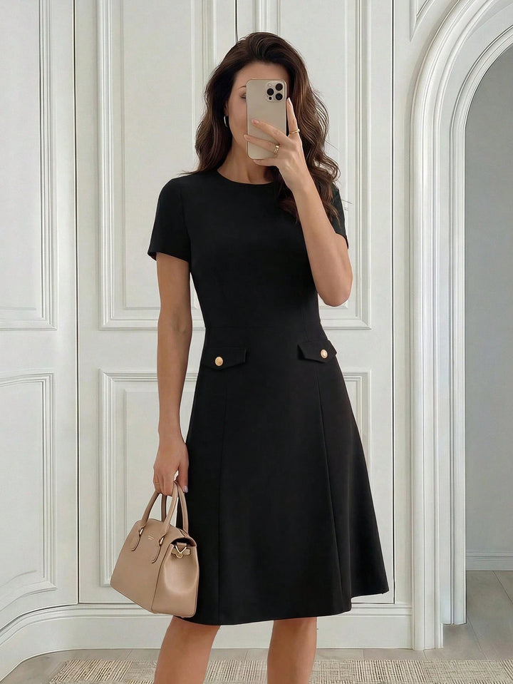 Rochie midi SHEIN, negru