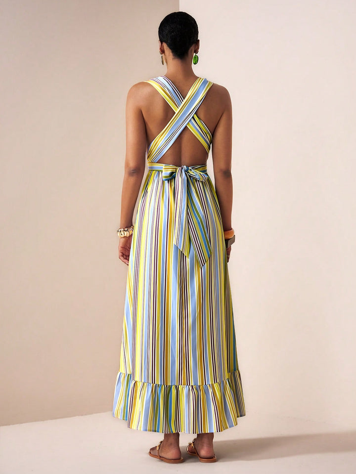 Rochie maxi SHEIN, mix culori