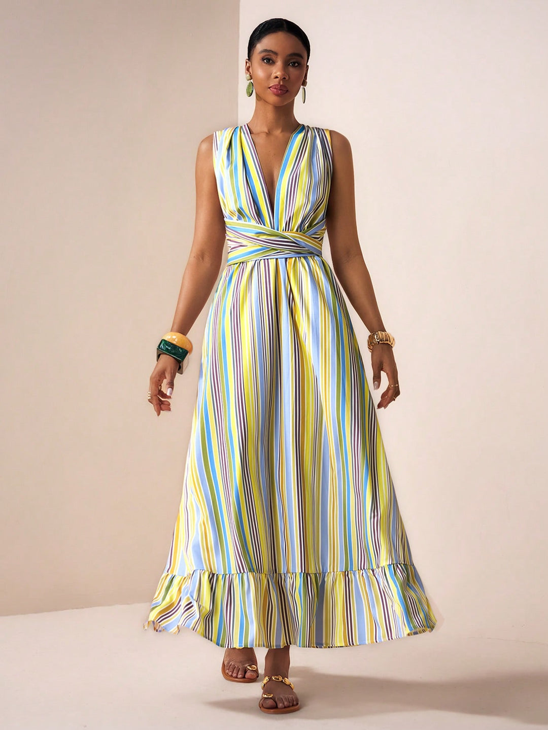 Rochie maxi SHEIN, mix culori