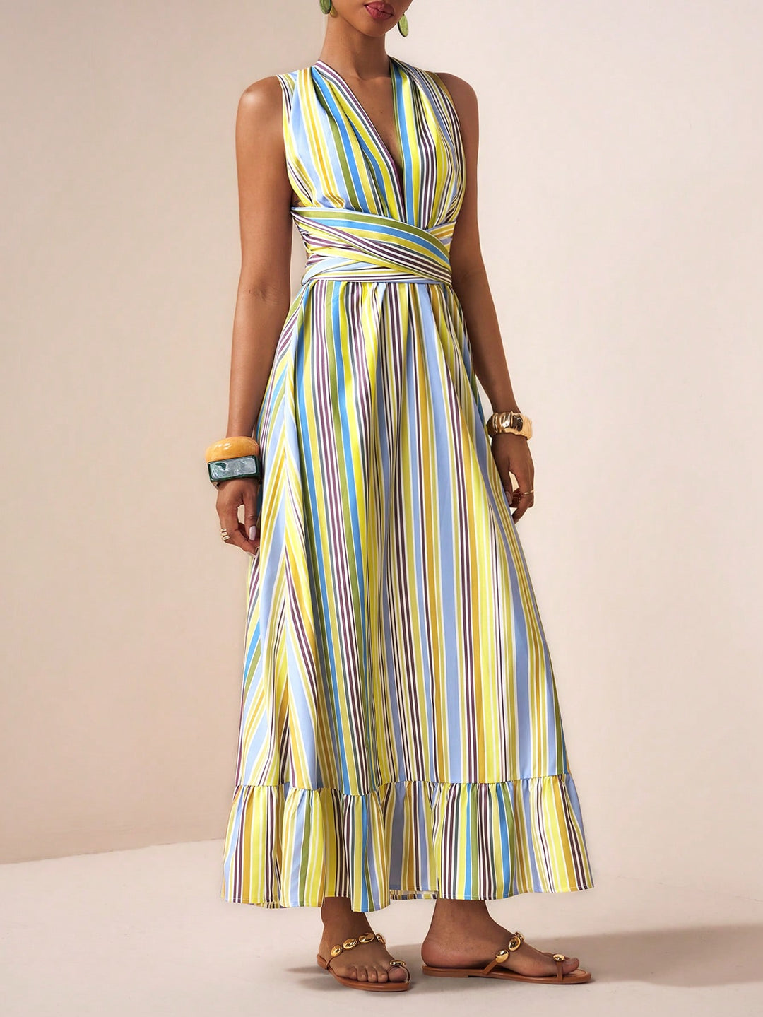Rochie maxi SHEIN, mix culori