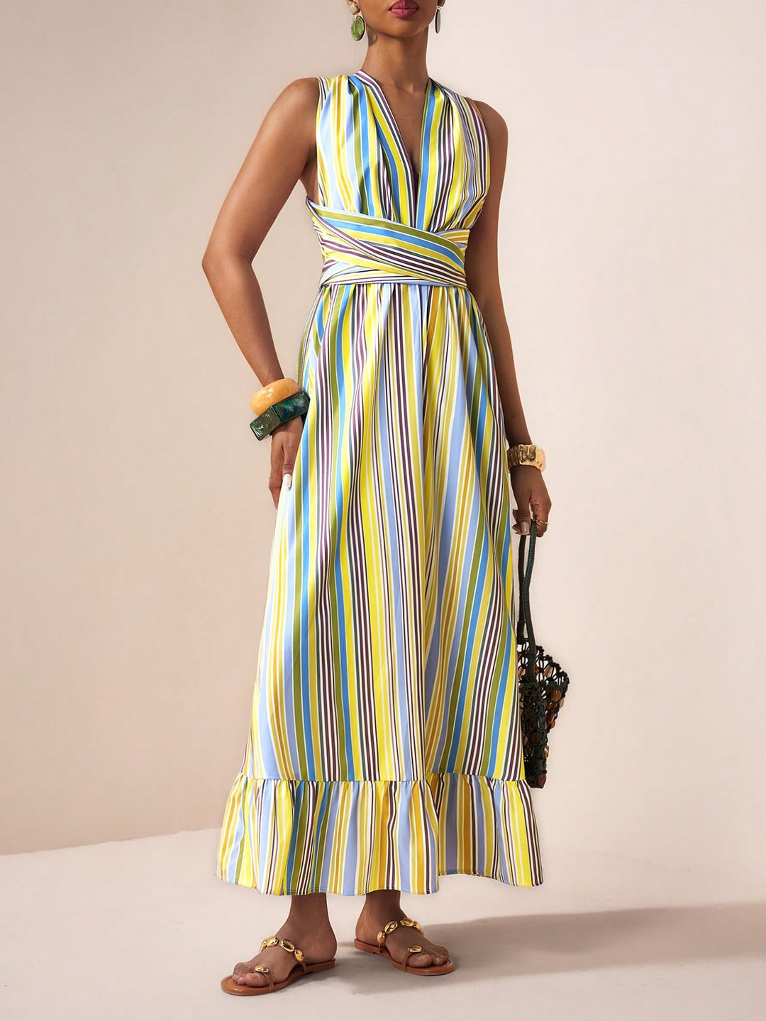 Rochie maxi SHEIN, mix culori