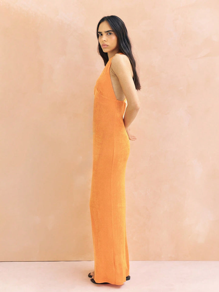 Rochie maxi SHEIN, portocaliu