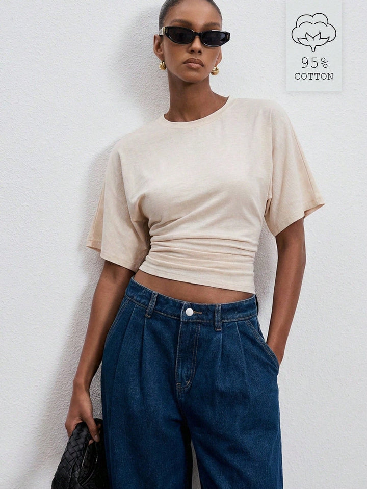 Top SHEIN, kaki