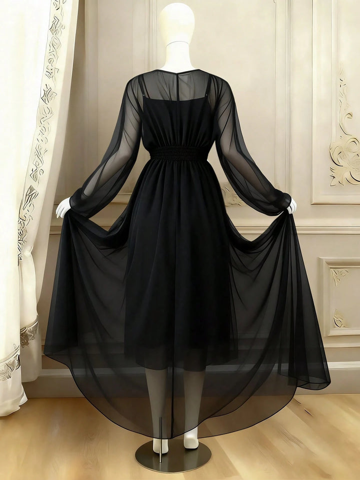 Rochie maxi SHEIN, negru