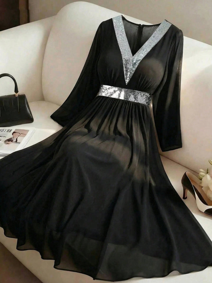 Rochie maxi SHEIN, negru