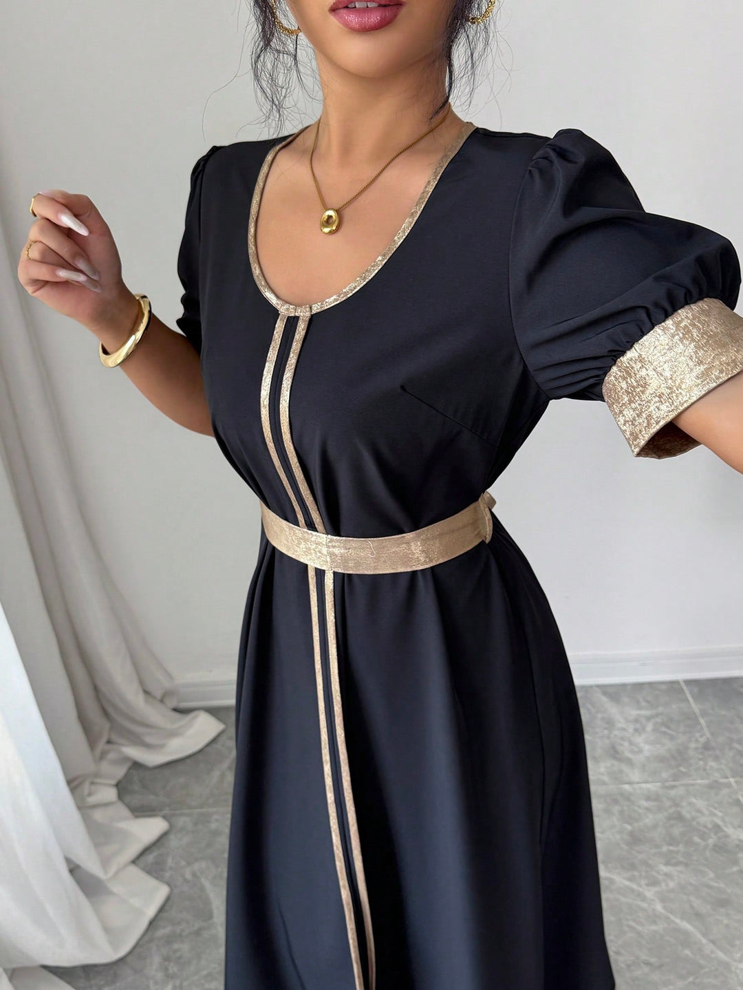 Rochie maxi SHEIN, negru