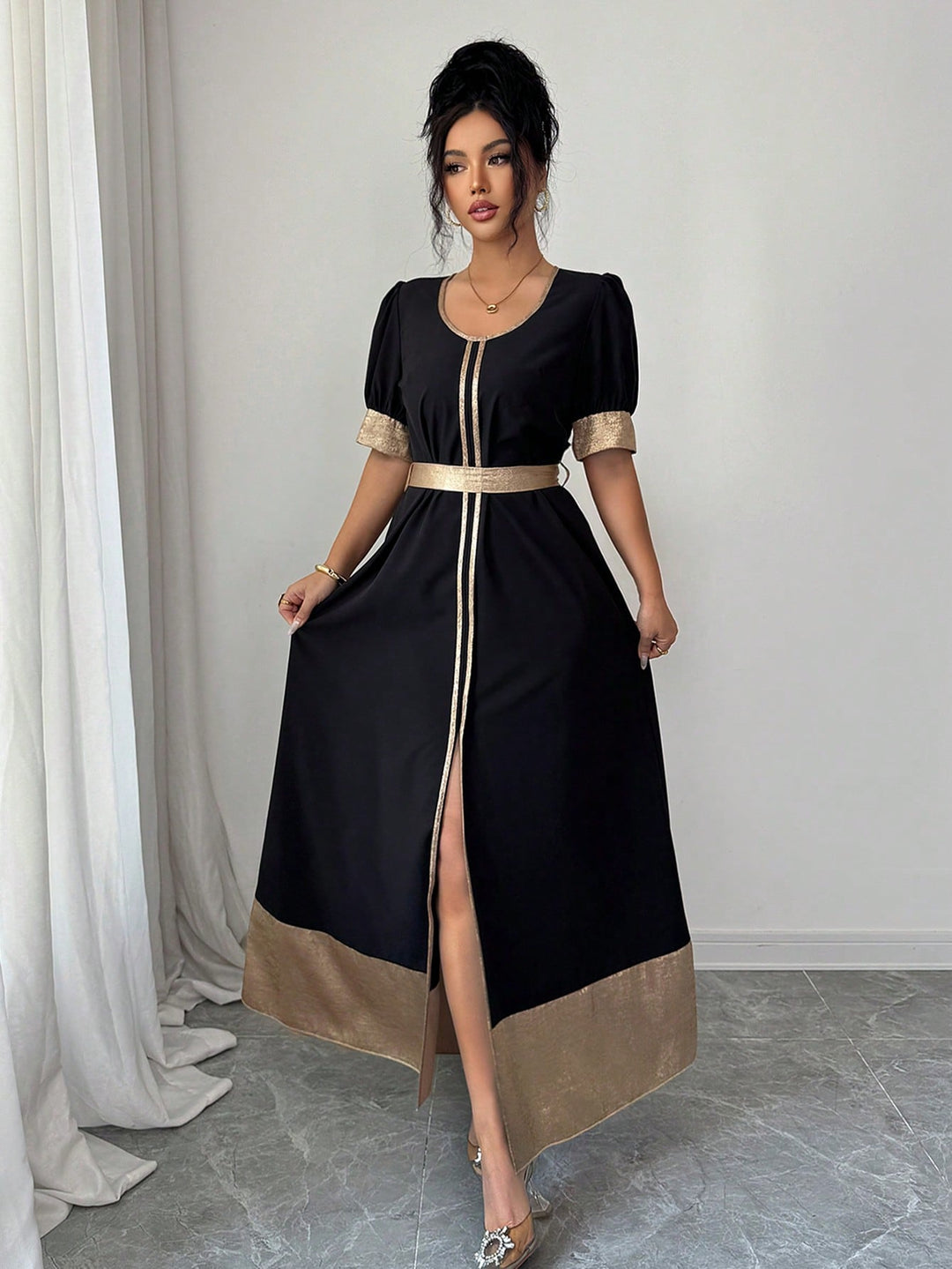 Rochie maxi SHEIN, negru