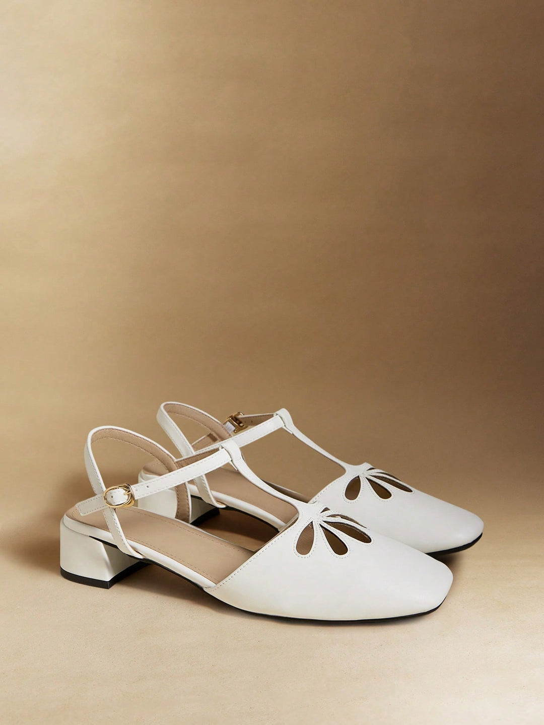 Pantofi cu toc SHEIN, alb