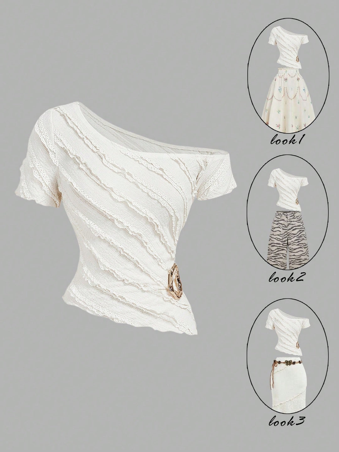 Tricou SHEIN, bej
