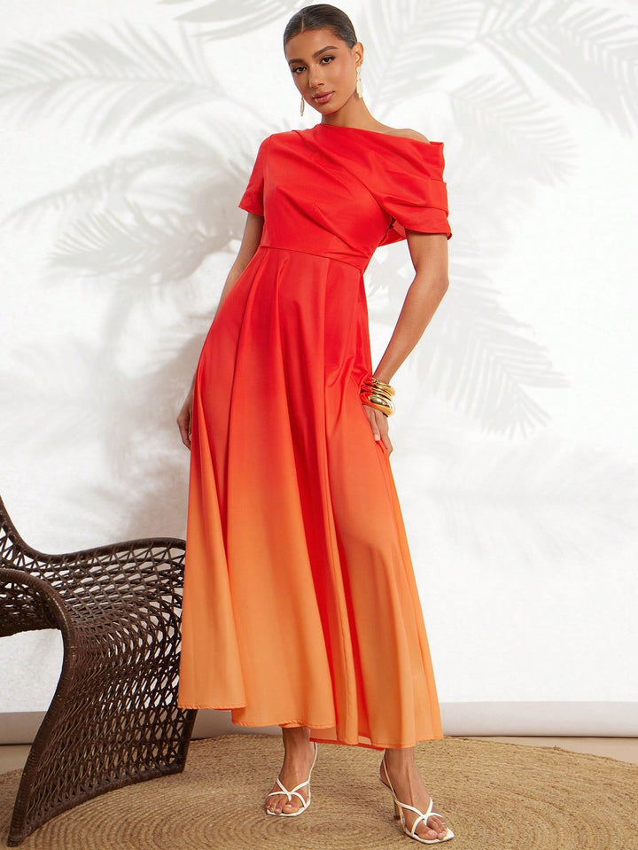 Rochie maxi SHEIN, portocaliu