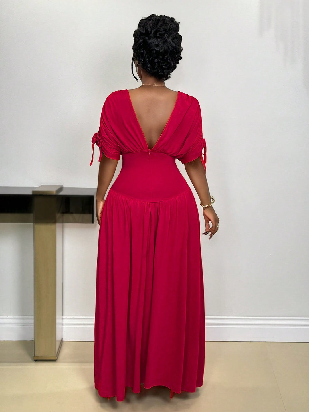 SHEIN maxi ruha, piros