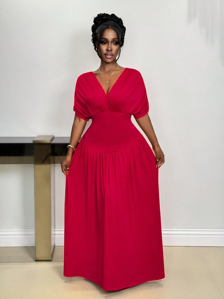 SHEIN maxi ruha, piros