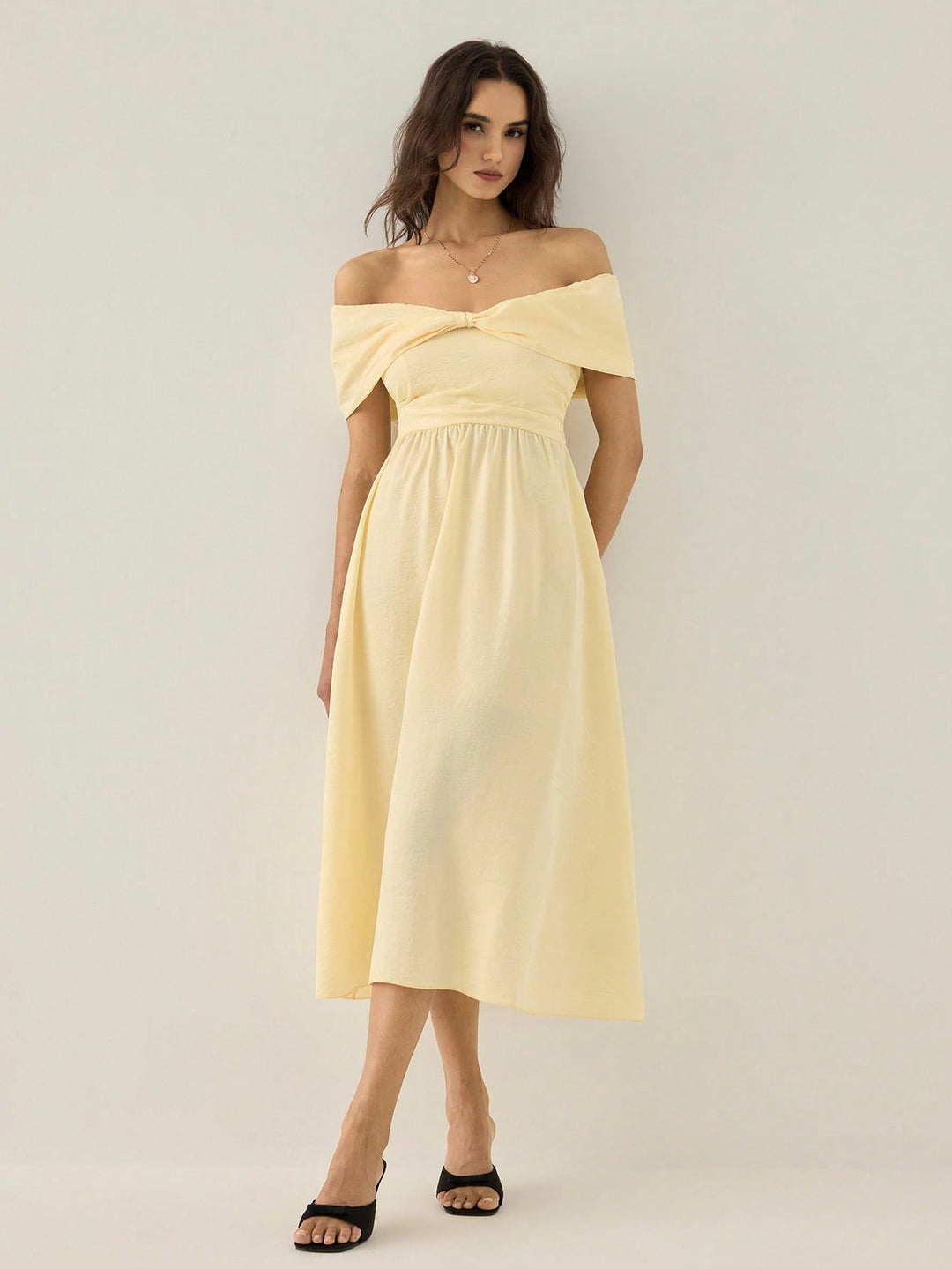 Rochie midi SHEIN, bej