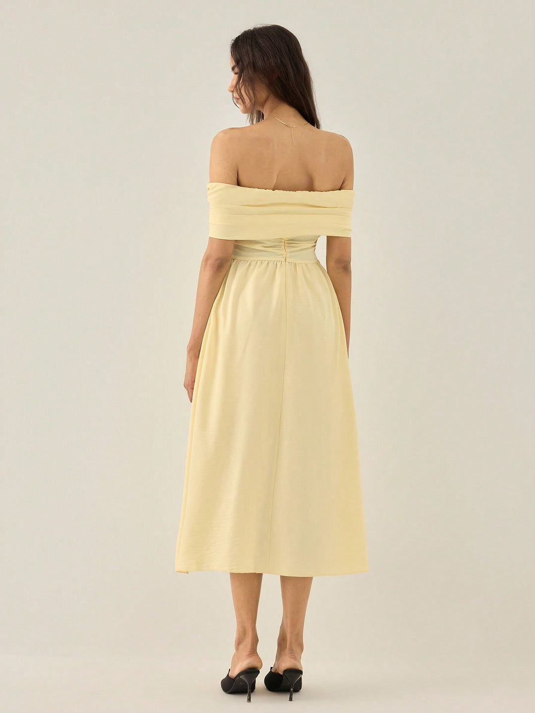 Rochie midi SHEIN, bej