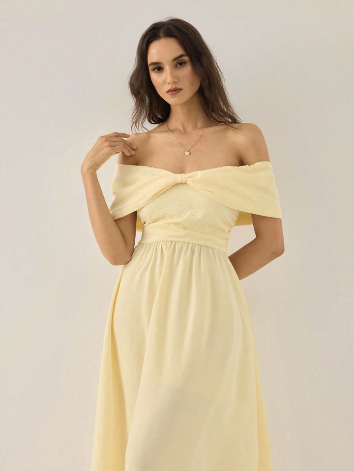 Rochie midi SHEIN, bej