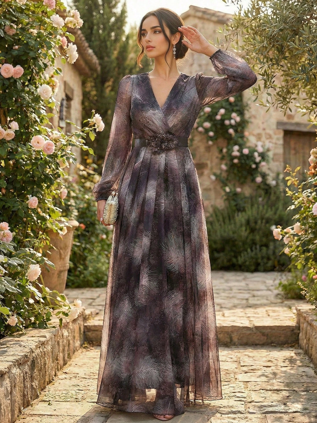 Rochie maxi SHEIN, mix culori