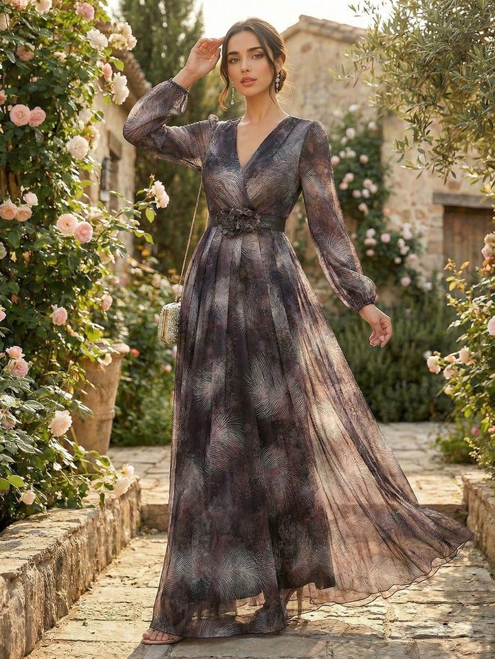 Rochie maxi SHEIN, mix culori