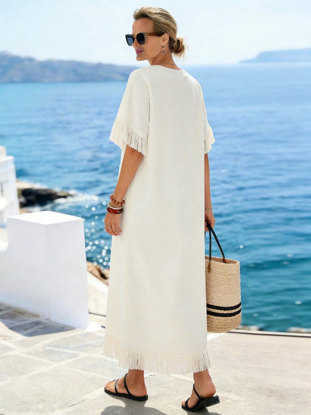 Rochie maxi SHEIN, portocaliu