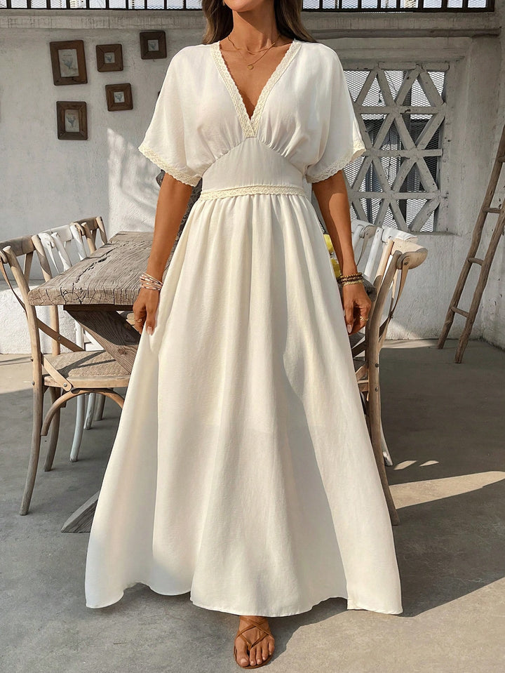 Rochie maxi SHEIN, bej