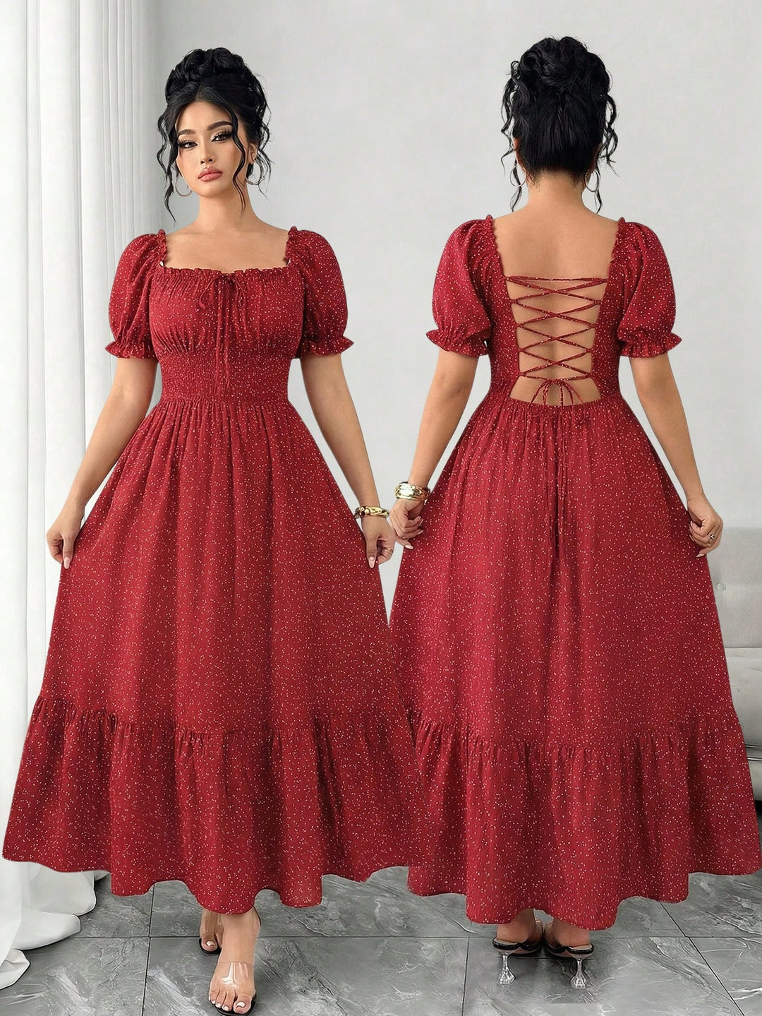 Rochie SHEIN, vișiniu
