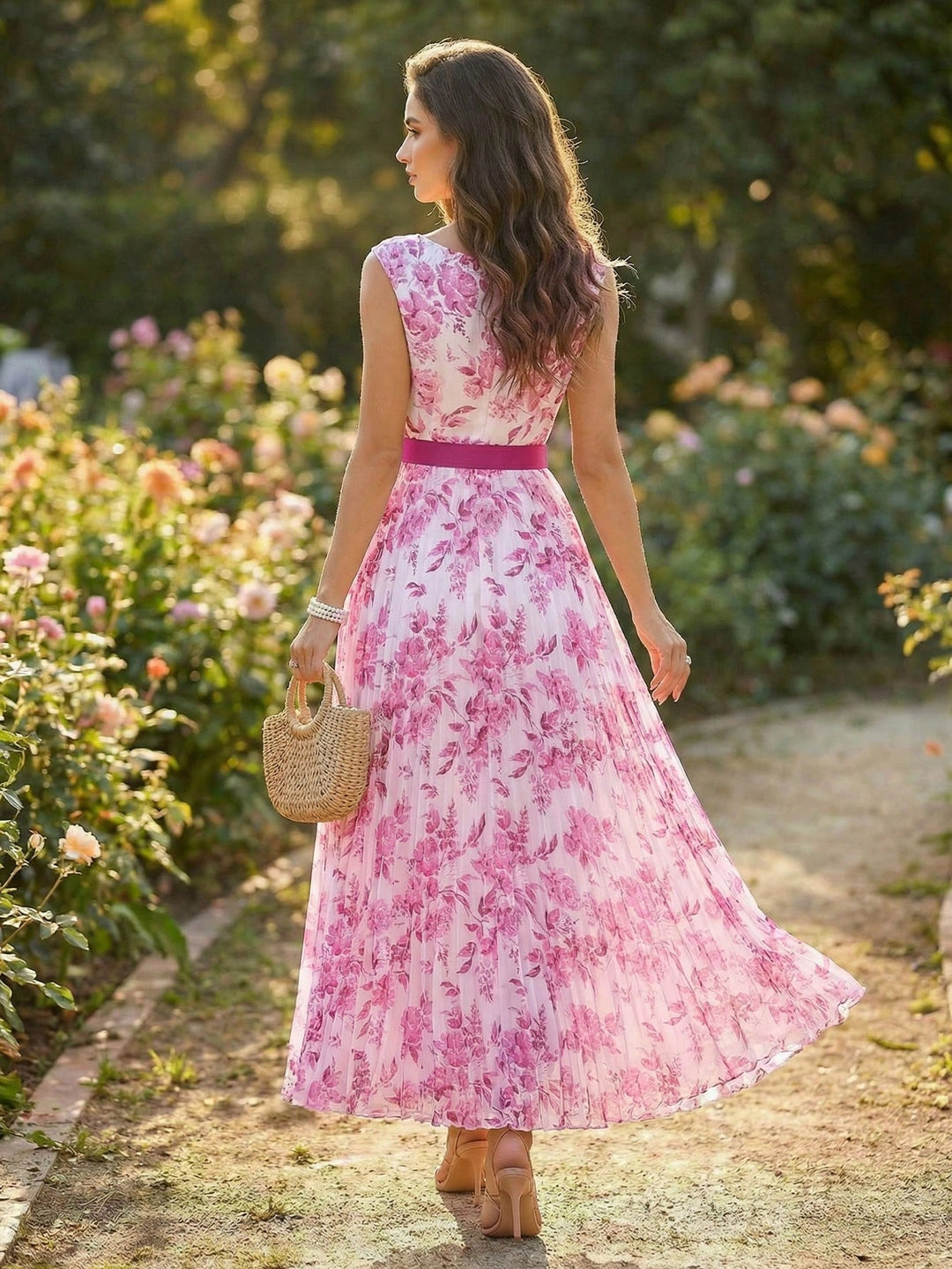 Rochie maxi SHEIN, roz