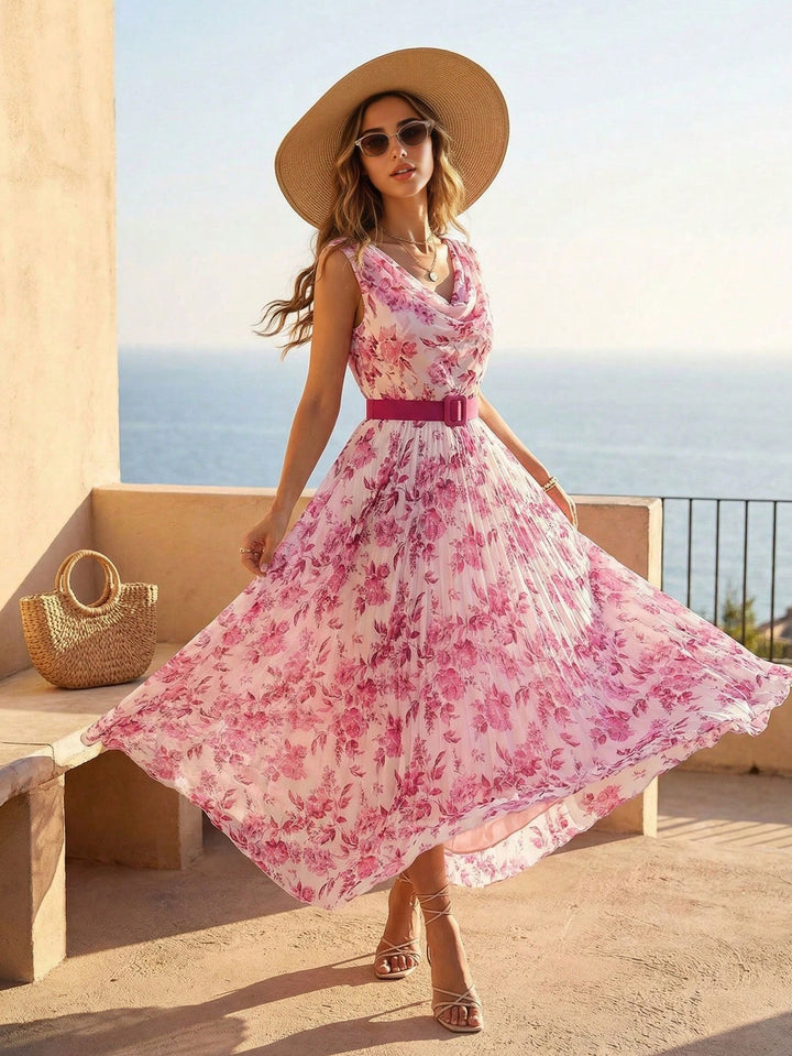 Rochie maxi SHEIN, roz
