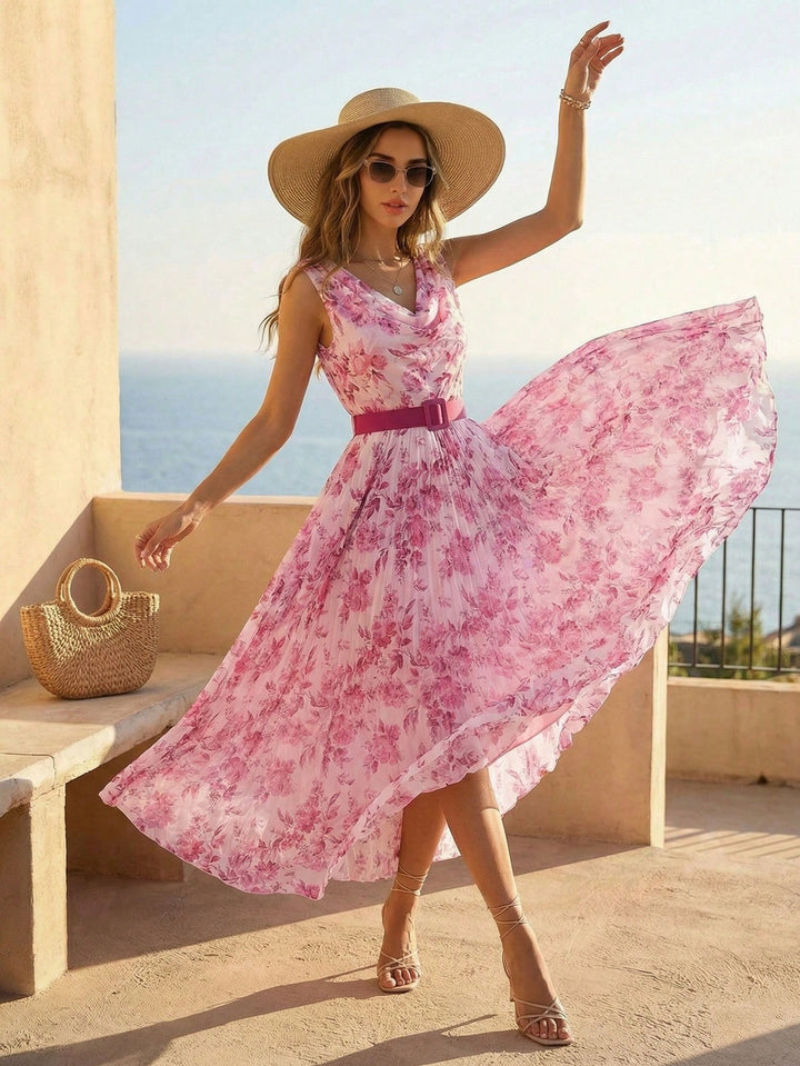 Rochie maxi SHEIN, roz