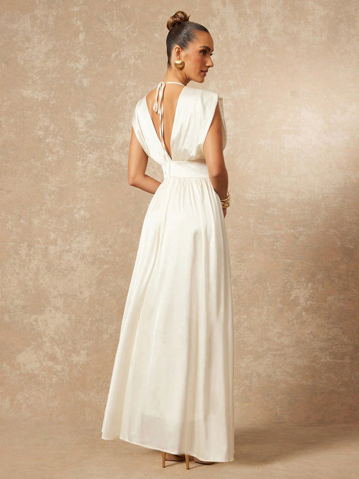 Rochie maxi SHEIN, alb