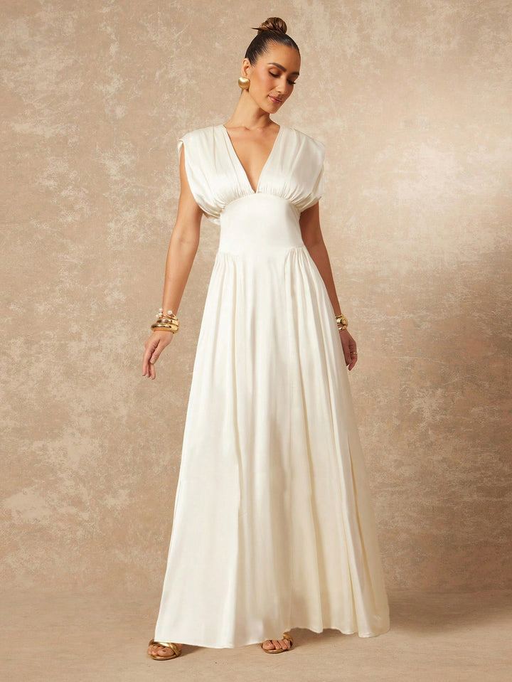 Rochie maxi SHEIN, alb