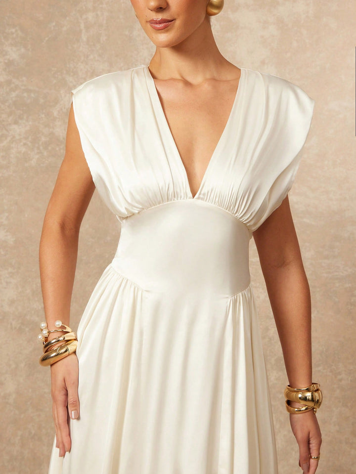 Rochie maxi SHEIN, alb