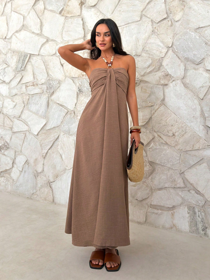 Rochie maxi SHEIN, maro