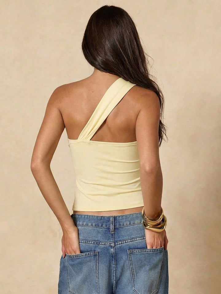 Top SHEIN, galben