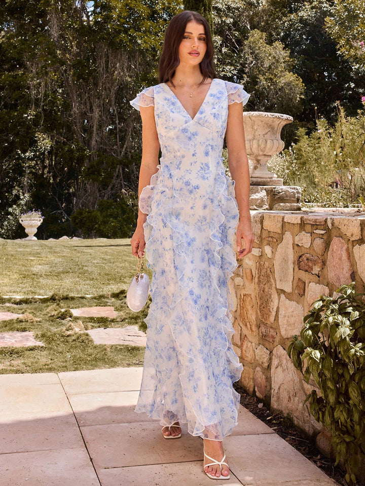 Rochie maxi SHEIN, albastru