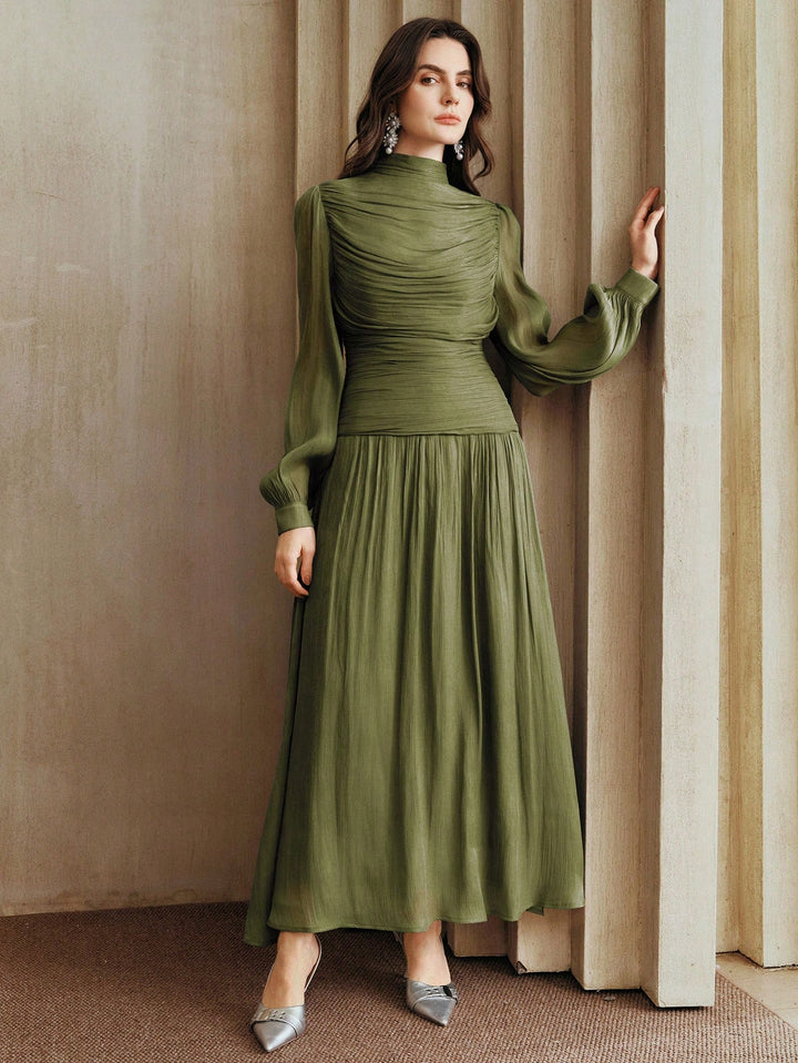 Rochie maxi SHEIN, kaki