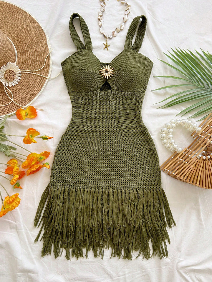Rochie SHEIN, kaki