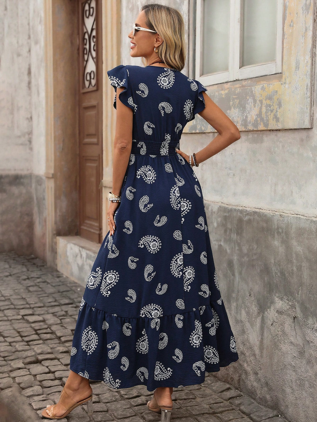 Rochie maxi SHEIN, albastru