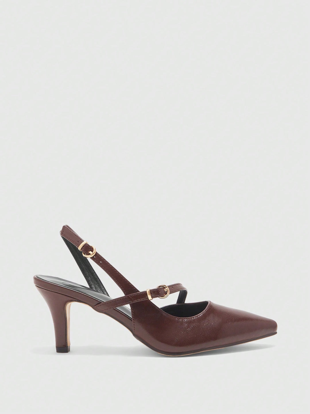 Pantofi cu toc SHEIN, maro