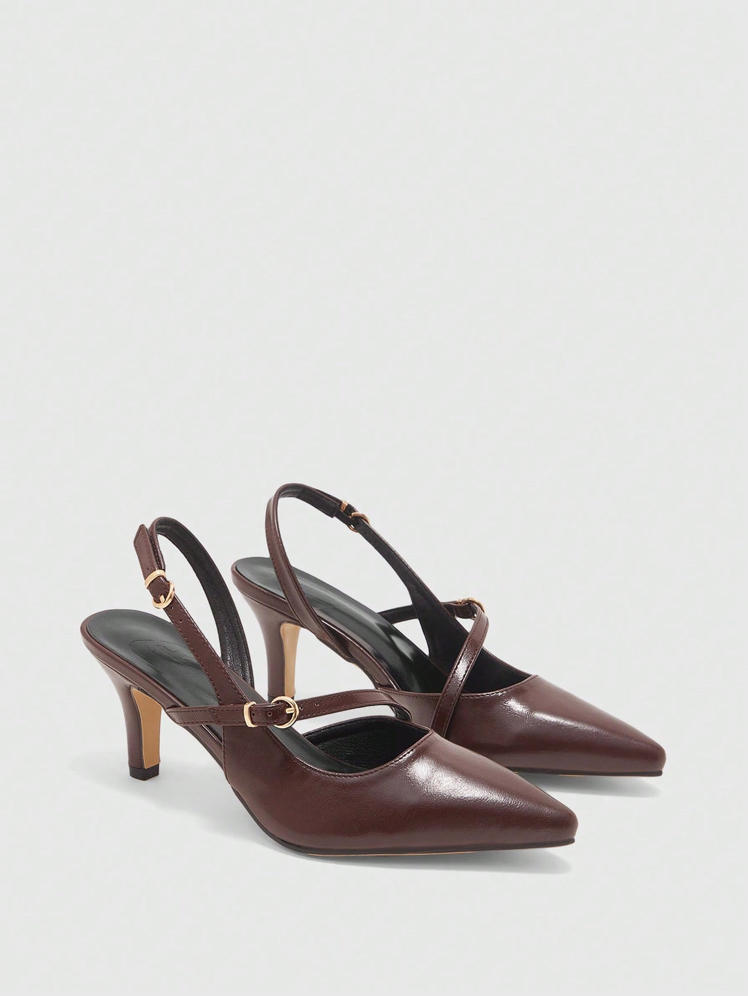 Pantofi cu toc SHEIN, maro