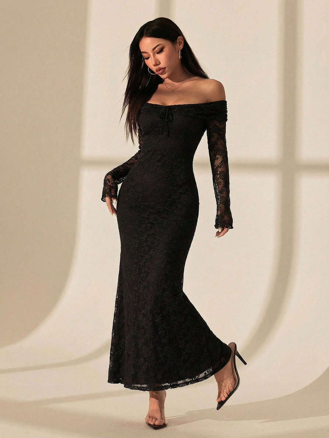 Rochie maxi SHEIN, negru