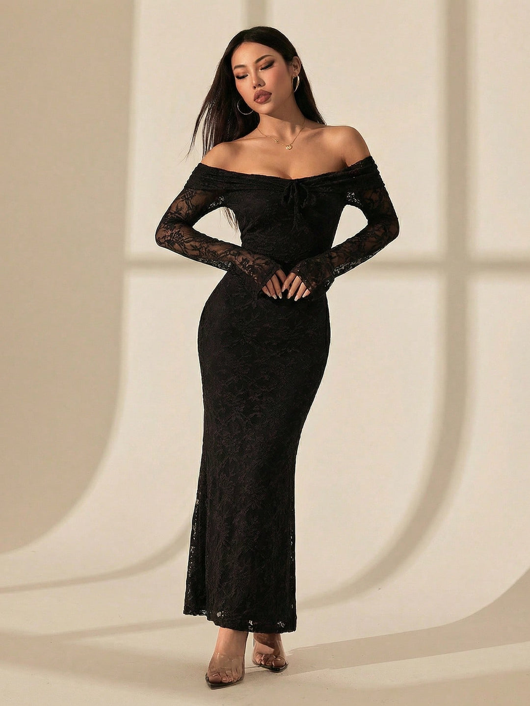 Rochie maxi SHEIN, negru