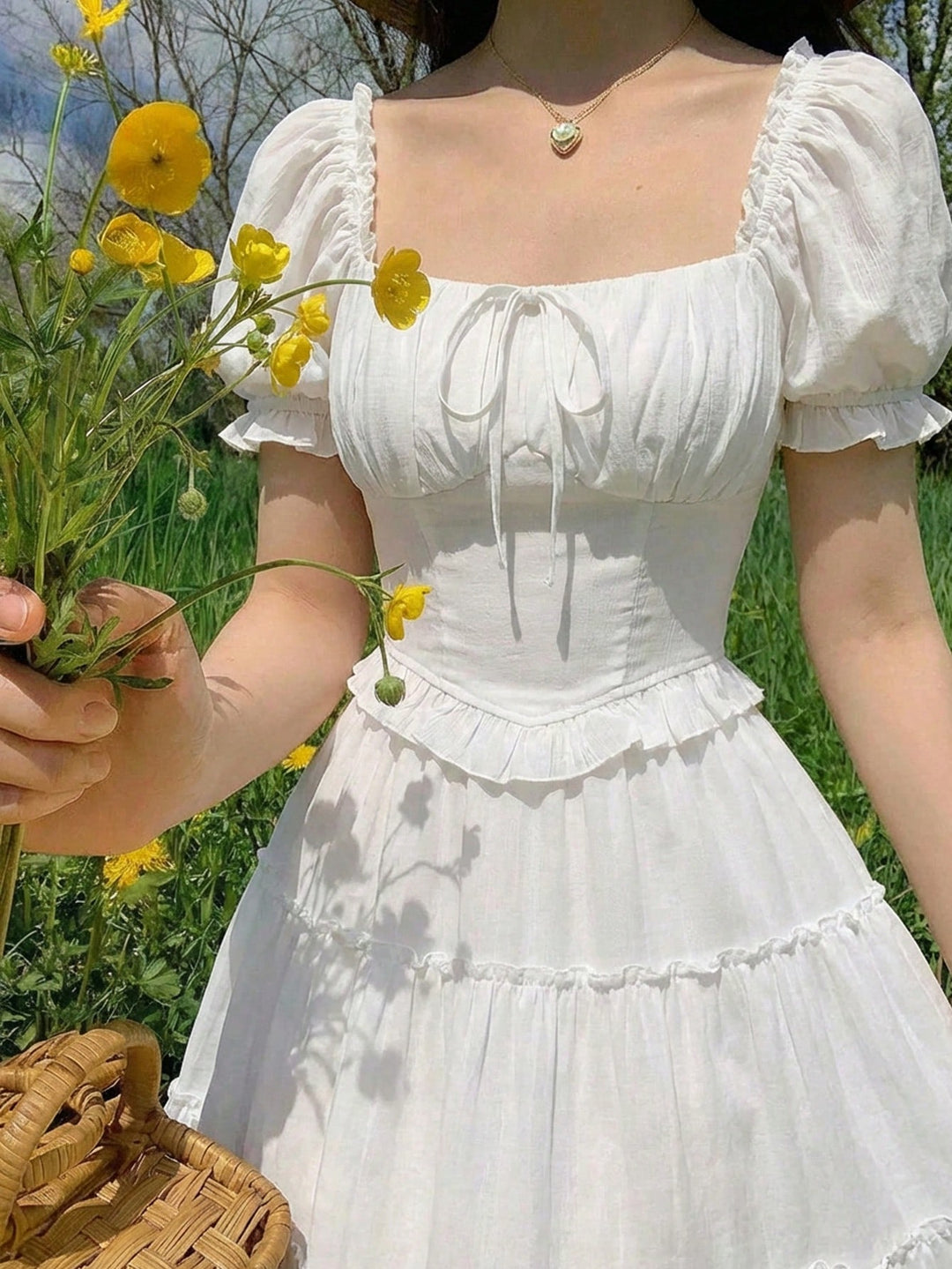 SHEIN felső, fehér