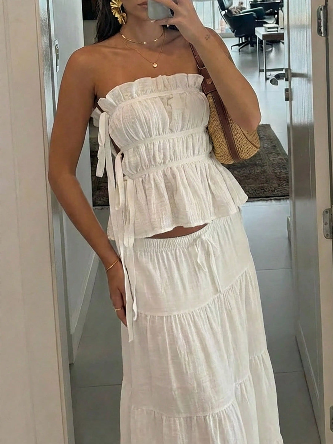 Top SHEIN, alb