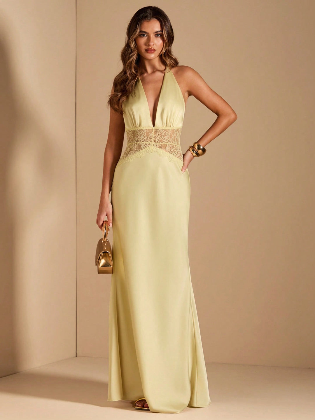 Rochie maxi SHEIN, galben