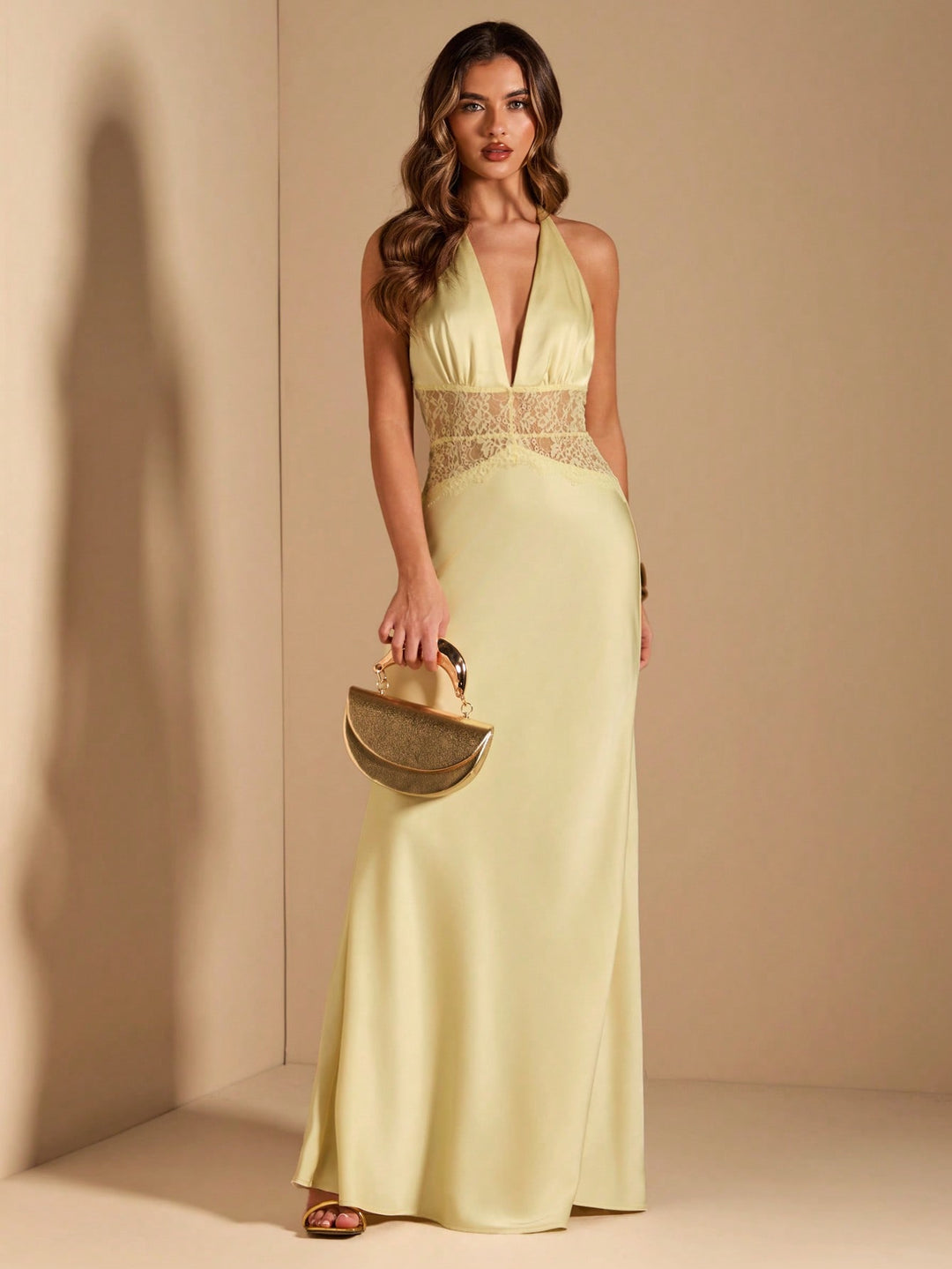 Rochie maxi SHEIN, galben